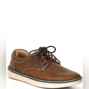 Johnston & Murphy Tan Leather Kids Dress Shoes